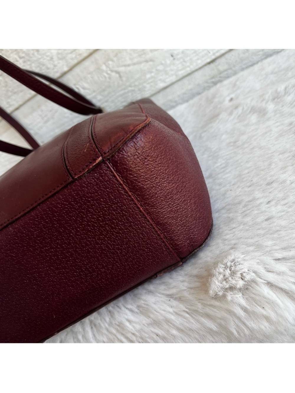 COACH Burgundy Y2K Magazine Tote Shoulder Bag 6706 Vintage - Picture 8 of 13